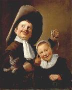 Judith leyster A Boy and a Girl with a Cat and an Eel oil painting reproduction
